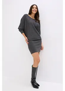 Pletené šaty ze splývavé viskózové směsi, bonprix