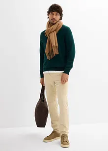 Manšestrové kalhoty bez zapínání, Regular Fit, Straight, bonprix