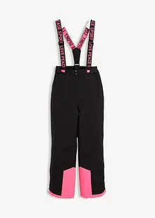 Lyžařské kalhoty s odnímatelnými šlemi, nepromokavé, bonprix