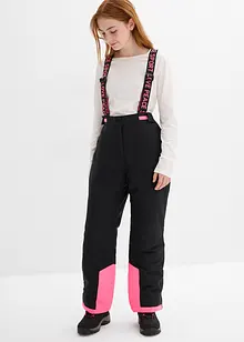 Lyžařské kalhoty s odnímatelnými šlemi, nepromokavé, bonprix