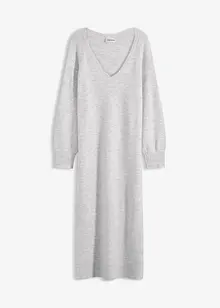 Oversize pletené šaty v délce midi, bonprix