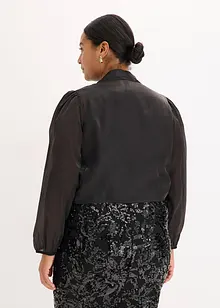 Bolerko z jemného tylu, s ozdobnou vázačkou, bonprix