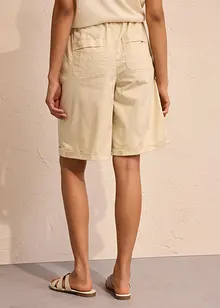 Bermudy z materiálu papertouch z bavlněné směsi, bonprix