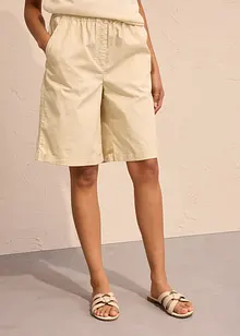 Bermudy z materiálu papertouch z bavlněné směsi, bonprix