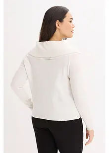 Oversize svetr s výstřihem Carmen, bonprix