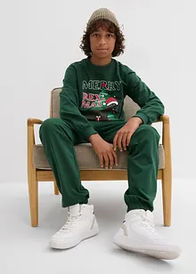 Mikina a teplákové kalhoty z čisté bavlny (2dílná souprava), bonprix