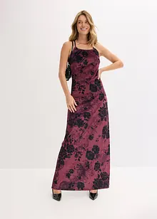 Maxi šaty z lesklého sametu, bonprix