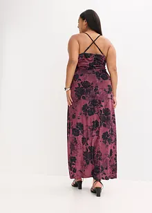 Maxi šaty z lesklého sametu, bonprix