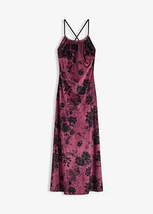 Maxi šaty z lesklého sametu, bonprix