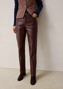 Kožené kalhoty z jehněčí kůže nappa, bonprix