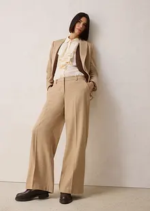 Vlněné kalhoty se vzorem rybí kosti, bonprix