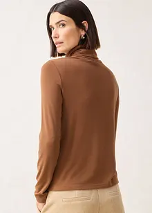 Rolákové tričko s podílem vlny, bonprix