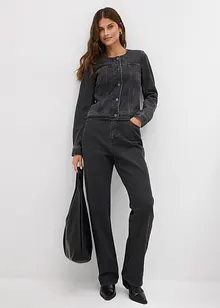 Džínová bunda se štrasovými kamínky, bonprix