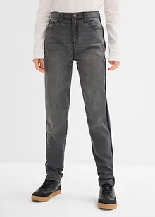 Termo džíny s žerzejovou podšívkou, Mid Waist, bonprix