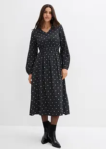 Dlouhé šaty ze splývavé viskózy, bonprix