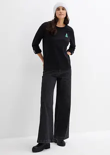 Tričko s dlouhým rukávem, z čisté organické bavlny, bonprix