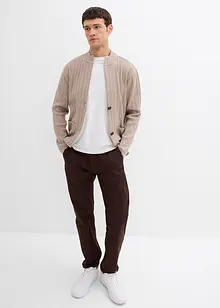 Svetr na zapínání z jemné pleteniny, bonprix