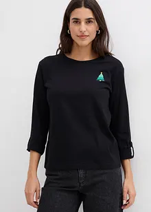 Tričko s dlouhým rukávem, z čisté organické bavlny, bonprix