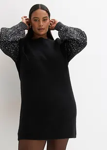 Pletené šaty se třpytivým efektem, bonprix
