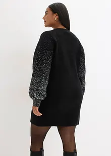 Pletené šaty se třpytivým efektem, bonprix