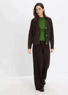 Ažurový pletený kabátek, bonprix