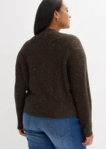 Ažurový pletený kabátek, bonprix