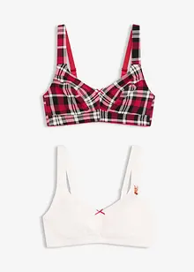 Podprsenka bez kostic, s organickou bavlnou (2 ks v balení), bonprix