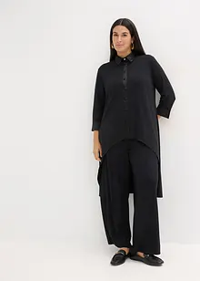 Žerzejová halenka se saténovými aplikacemi, bonprix