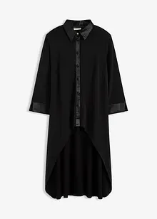 Žerzejová halenka se saténovými aplikacemi, bonprix