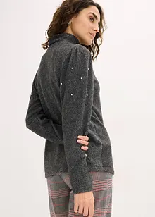 Flísové triko ze splývavé viskózové směsi, bonprix