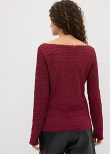 Tričko s dlouhým rukávem, z krajky, bonprix