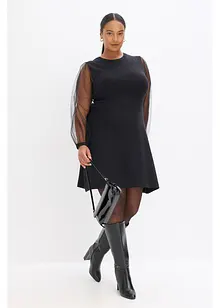 Pletené šaty ze splývavé viskózové směsi, bonprix