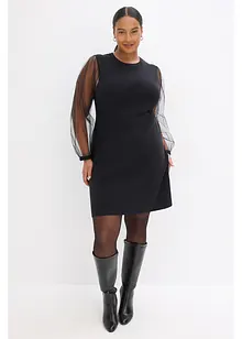 Pletené šaty ze splývavé viskózové směsi, bonprix