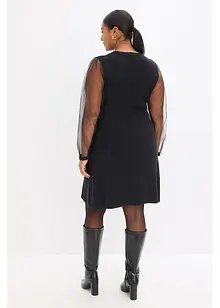 Pletené šaty ze splývavé viskózové směsi, bonprix