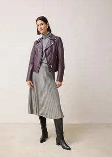 Pletená sukně s vlnou merino, bonprix