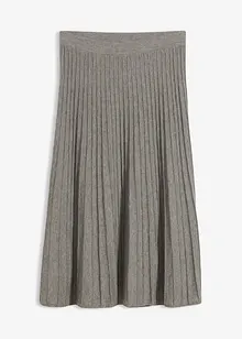 Pletená sukně s vlnou merino, bonprix