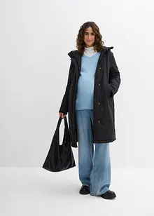 Zateplený těhotenský kabát se vsadkou na nošení miminka 3 v 1, bonprix