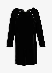 Slavnostní těhotenské a kojicí šaty z měkkého sametu, 2 v 1, bonprix