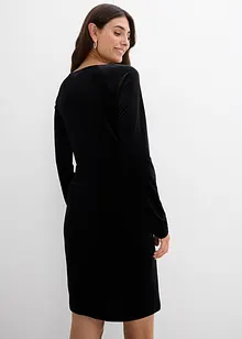 Slavnostní těhotenské a kojicí šaty z měkkého sametu, 2 v 1, bonprix