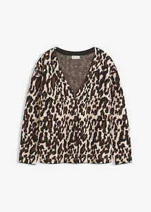 Pletený žakárový kabátek, bonprix