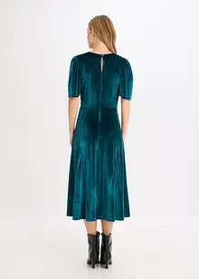 Midi šaty z měkkého sametu, bonprix