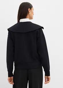 Mikina se širokým límcem, z viskózové směsi, bonprix