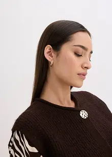 Pletená vesta s ozdobnými knoflíky, bonprix