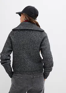 Svetr s límcem na zip, z měkké vlněné směsi, bonprix