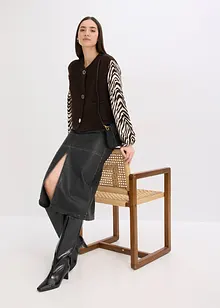 Pletená vesta s ozdobnými knoflíky, bonprix