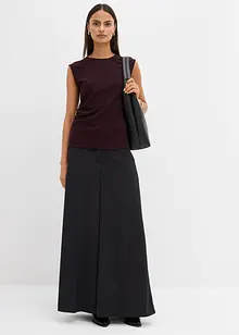 Krepový top s ozdobnou přezkou, bonprix