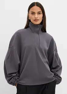 Oversize mikina z materiálu scuba, bonprix