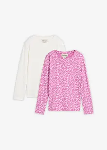 Triko s dlouhým rukávem, z čisté organické bavlny (3 ks v balení), bonprix