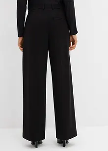 Kalhoty se sklady u pasu, z viskózové směsi, bonprix