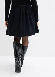 Sukně se záhyby v pase, z mírně lesklé viskózové směsi, bonprix